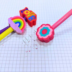 Lapiz Grafito Colours Con Goma  Arco Iris 24713